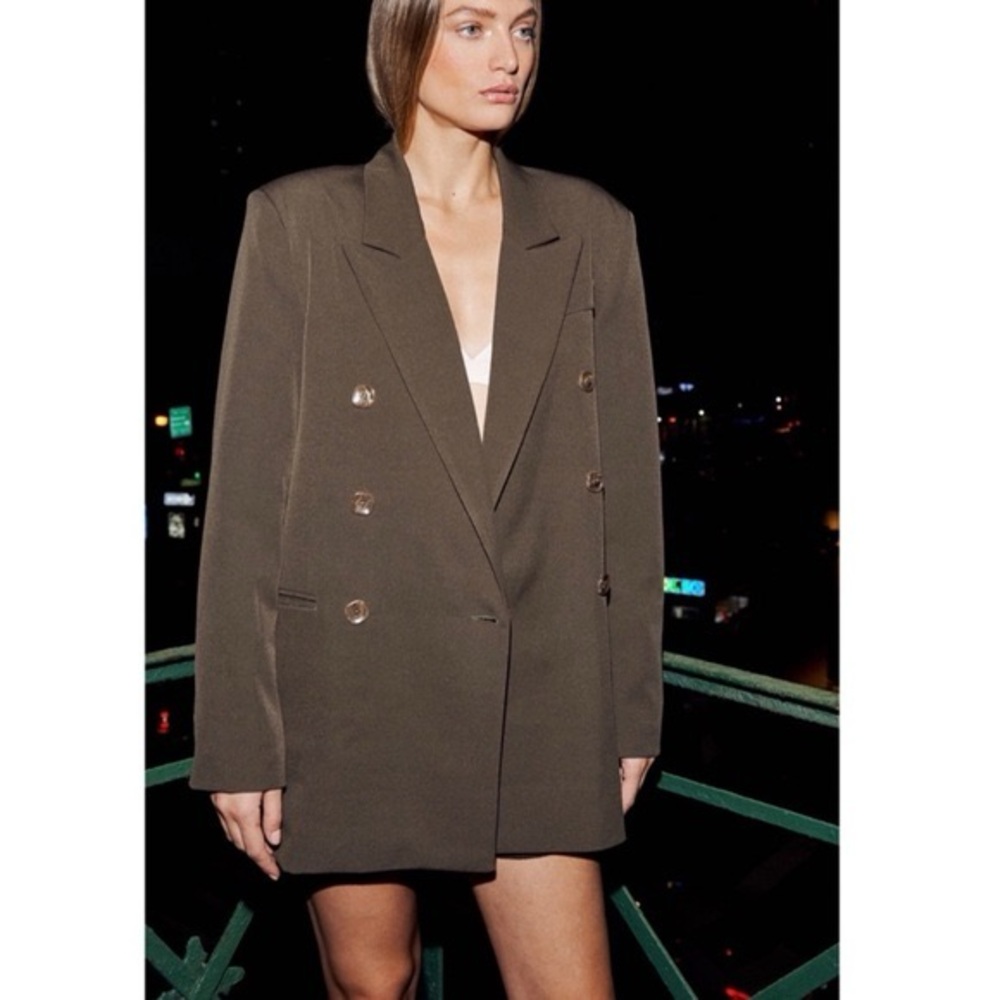 Apparis Sabine Oversized Double Breasted Boyfriend Blazer